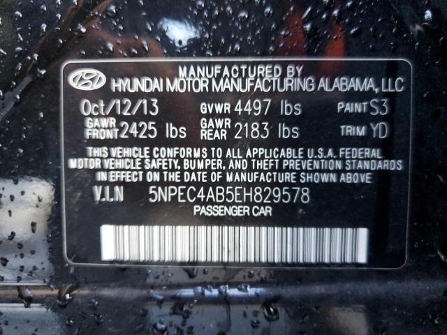 Photo 9 VIN: 5NPEC4AB5EH829578 - HYUNDAI SONATA SE 