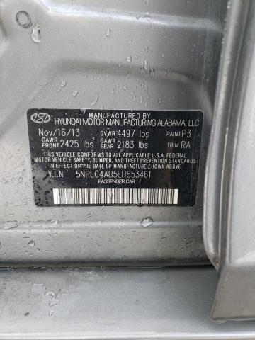 Photo 11 VIN: 5NPEC4AB5EH853461 - HYUNDAI SONATA SE 