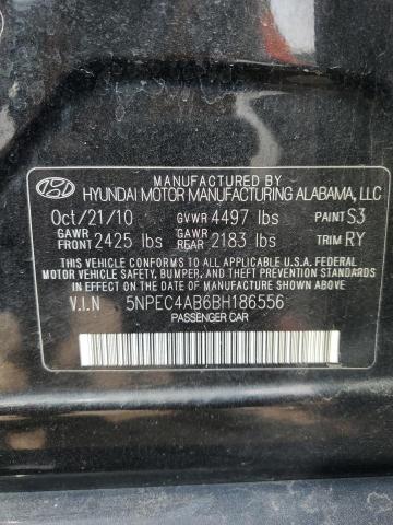 Photo 11 VIN: 5NPEC4AB6BH186556 - HYUNDAI SONATA SE 