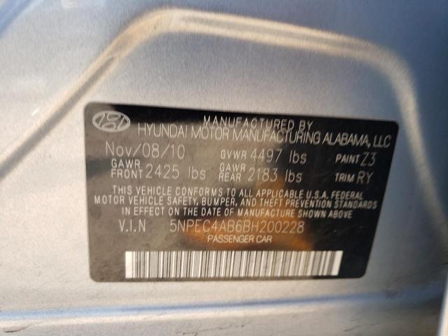 Photo 11 VIN: 5NPEC4AB6BH200228 - HYUNDAI SONATA 