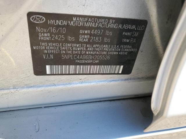 Photo 11 VIN: 5NPEC4AB6BH205526 - HYUNDAI SONATA SE 