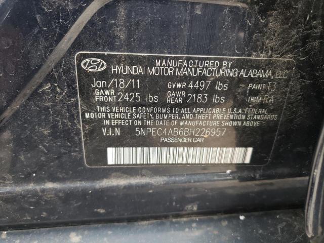 Photo 11 VIN: 5NPEC4AB6BH226957 - HYUNDAI SONATA 