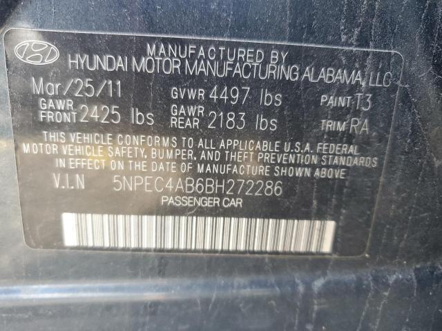 Photo 11 VIN: 5NPEC4AB6BH272286 - HYUNDAI SONATA LIM 