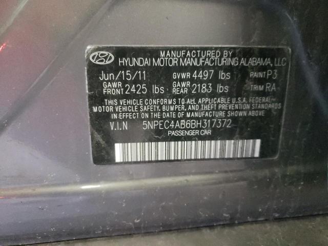 Photo 11 VIN: 5NPEC4AB6BH317372 - HYUNDAI SONATA 