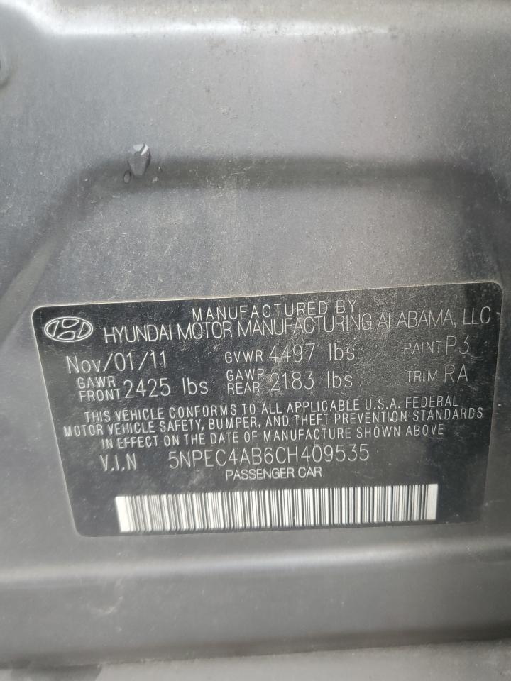 Photo 11 VIN: 5NPEC4AB6CH409535 - HYUNDAI SONATA 