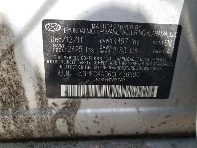 Photo 9 VIN: 5NPEC4AB6CH436900 - HYUNDAI SONATA SE 