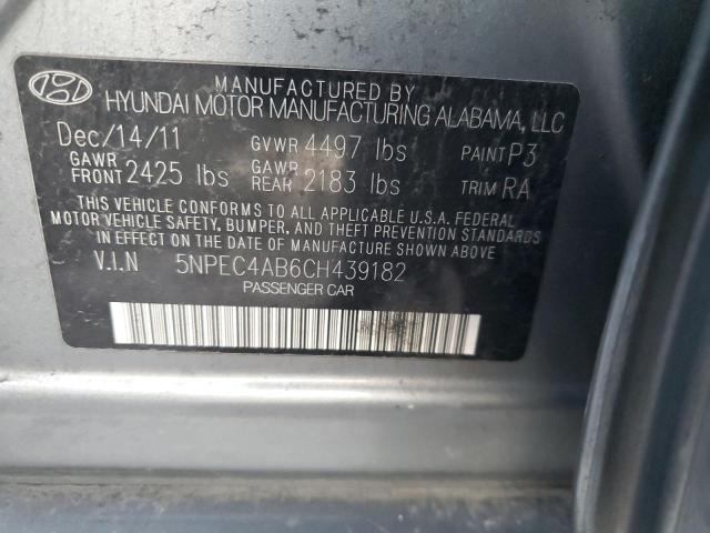 Photo 11 VIN: 5NPEC4AB6CH439182 - HYUNDAI SONATA 