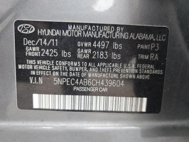 Photo 11 VIN: 5NPEC4AB6CH439604 - HYUNDAI SONATA SE 