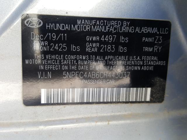 Photo 9 VIN: 5NPEC4AB6CH443037 - HYUNDAI SONATA SE 