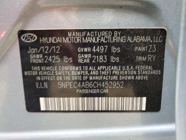 Photo 9 VIN: 5NPEC4AB6CH452952 - HYUNDAI SONATA SE 