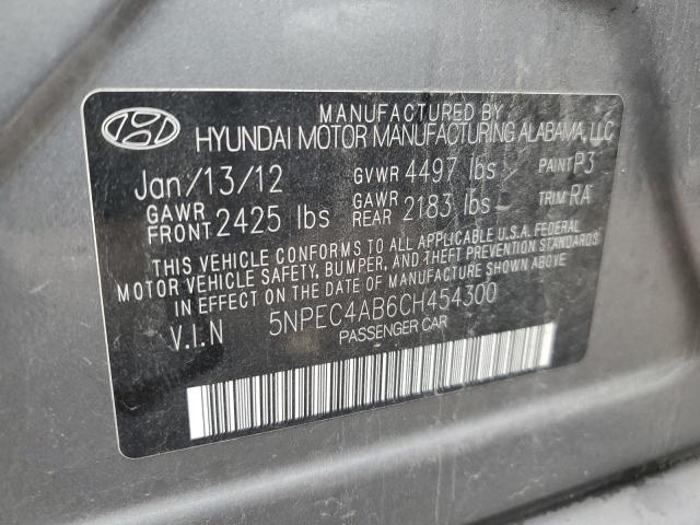 Photo 9 VIN: 5NPEC4AB6CH454300 - HYUNDAI SONATA SE 