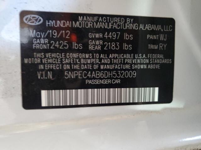 Photo 11 VIN: 5NPEC4AB6DH532009 - HYUNDAI SONATA SE 