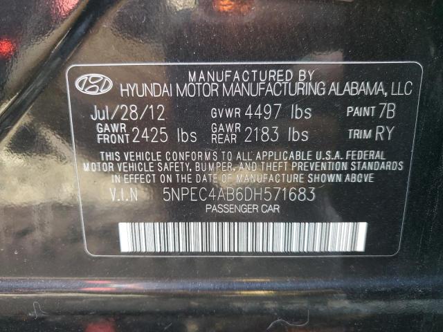 Photo 11 VIN: 5NPEC4AB6DH571683 - HYUNDAI SONATA SE 