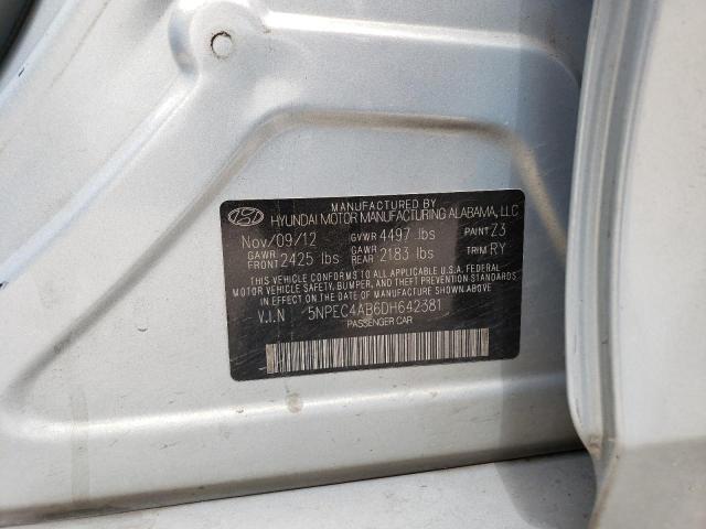 Photo 11 VIN: 5NPEC4AB6DH642381 - HYUNDAI SONATA SE 