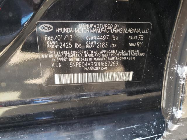 Photo 9 VIN: 5NPEC4AB6DH687269 - HYUNDAI SONATA SE 