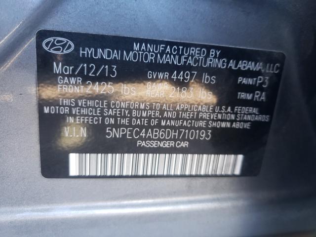 Photo 9 VIN: 5NPEC4AB6DH710193 - HYUNDAI SONATA SE 