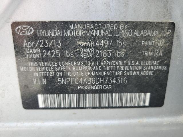 Photo 11 VIN: 5NPEC4AB6DH734316 - HYUNDAI SONATA 