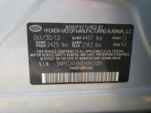 Photo 11 VIN: 5NPEC4AB6EH842081 - HYUNDAI SONATA SE 