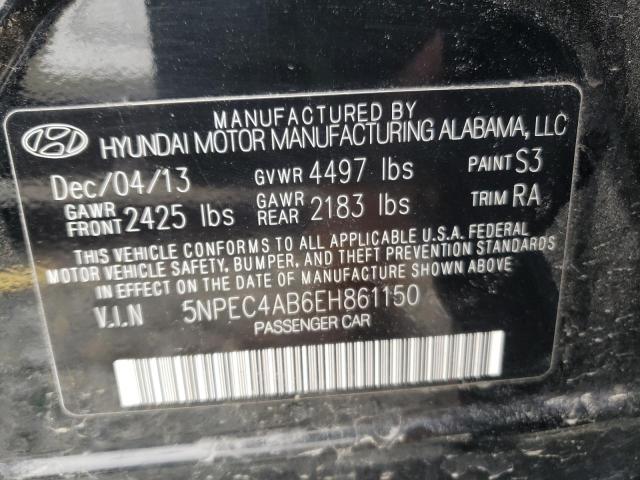 Photo 9 VIN: 5NPEC4AB6EH861150 - HYUNDAI SONATA SE 