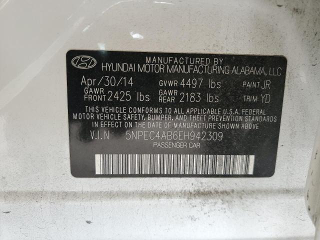 Photo 12 VIN: 5NPEC4AB6EH942309 - HYUNDAI SONATA SE 