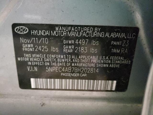 Photo 9 VIN: 5NPEC4AB7BH202814 - HYUNDAI SONATA SE 