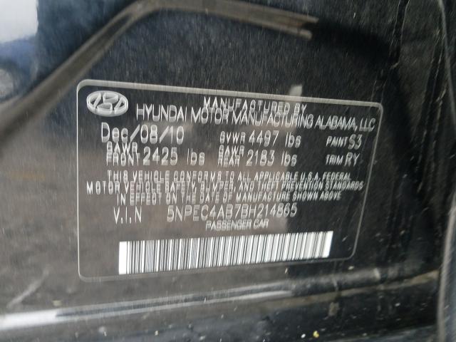 Photo 9 VIN: 5NPEC4AB7BH214865 - HYUNDAI SONATA SE 