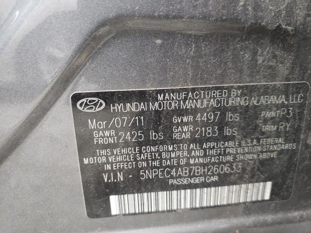 Photo 9 VIN: 5NPEC4AB7BH260633 - HYUNDAI SONATA SE 