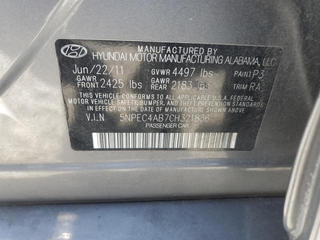 Photo 11 VIN: 5NPEC4AB7CH321836 - HYUNDAI SONATA SE 