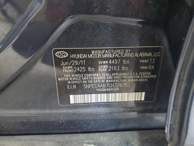 Photo 11 VIN: 5NPEC4AB7CH326762 - HYUNDAI SONATA 