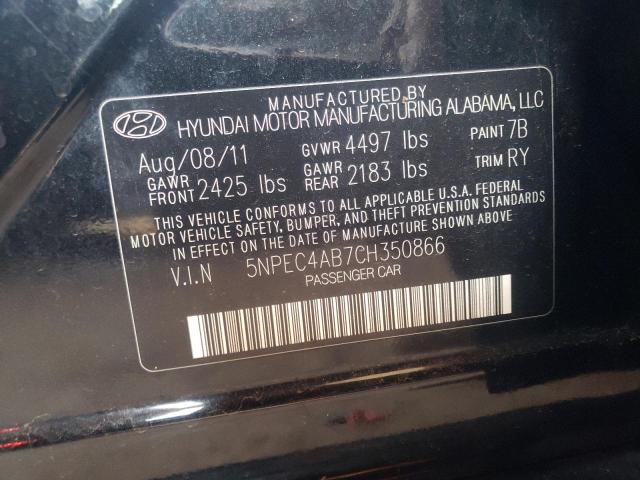 Photo 9 VIN: 5NPEC4AB7CH350866 - HYUNDAI SONATA SE 