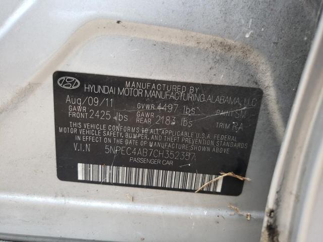 Photo 9 VIN: 5NPEC4AB7CH352357 - HYUNDAI SONATA SE 