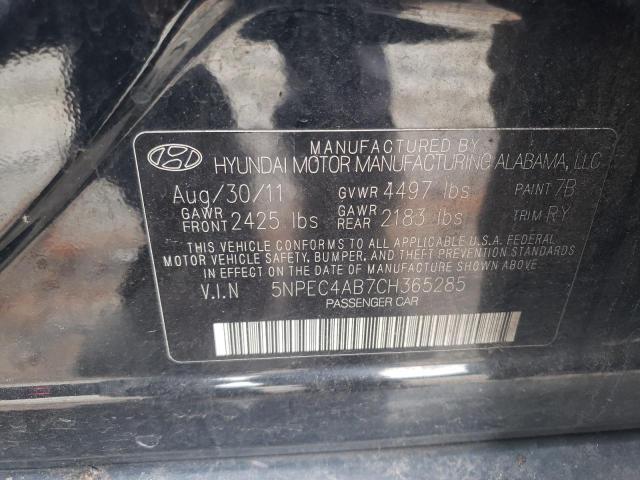 Photo 9 VIN: 5NPEC4AB7CH365285 - HYUNDAI SONATA SE 