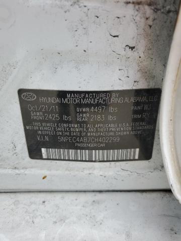 Photo 11 VIN: 5NPEC4AB7CH402299 - HYUNDAI SONATA 