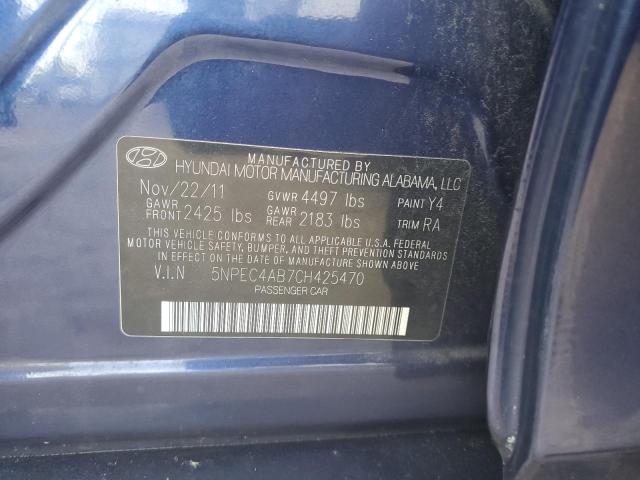 Photo 11 VIN: 5NPEC4AB7CH425470 - HYUNDAI SONATA SE 