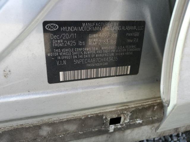 Photo 11 VIN: 5NPEC4AB7CH443435 - HYUNDAI SONATA SE 