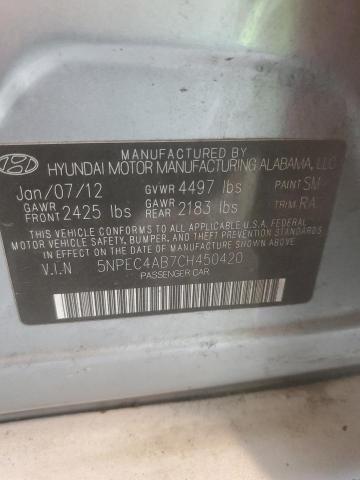 Photo 11 VIN: 5NPEC4AB7CH450420 - HYUNDAI SONATA 