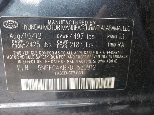 Photo 11 VIN: 5NPEC4AB7DH580912 - HYUNDAI SONATA 