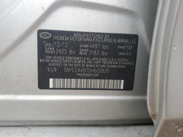 Photo 11 VIN: 5NPEC4AB7DH602830 - HYUNDAI SONATA SE 