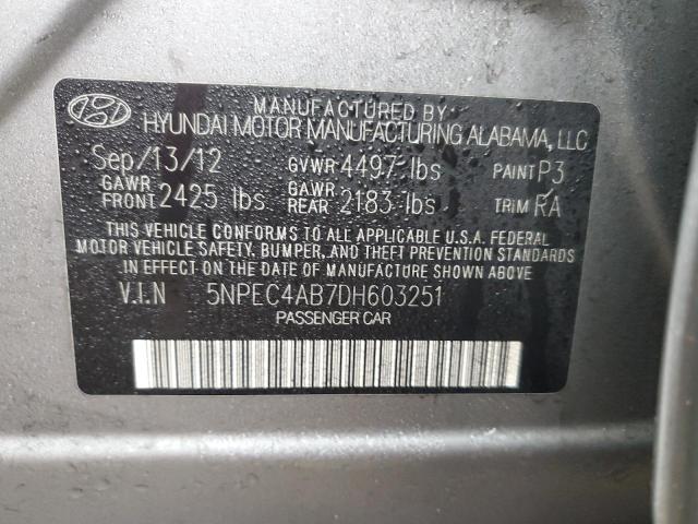 Photo 11 VIN: 5NPEC4AB7DH603251 - HYUNDAI SONATA 