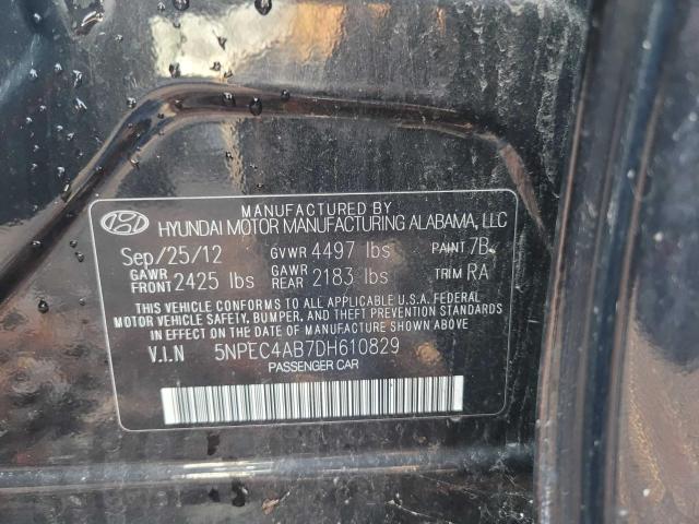 Photo 9 VIN: 5NPEC4AB7DH610829 - HYUNDAI SONATA SE 