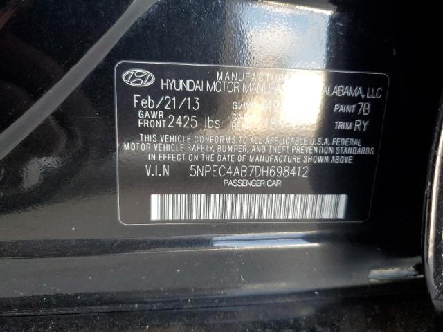 Photo 11 VIN: 5NPEC4AB7DH698412 - HYUNDAI SONATA 