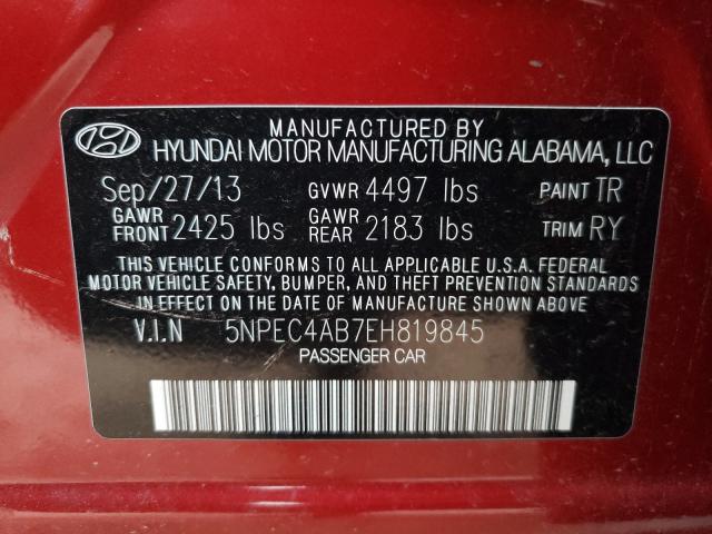 Photo 9 VIN: 5NPEC4AB7EH819845 - HYUNDAI SONATA SE 