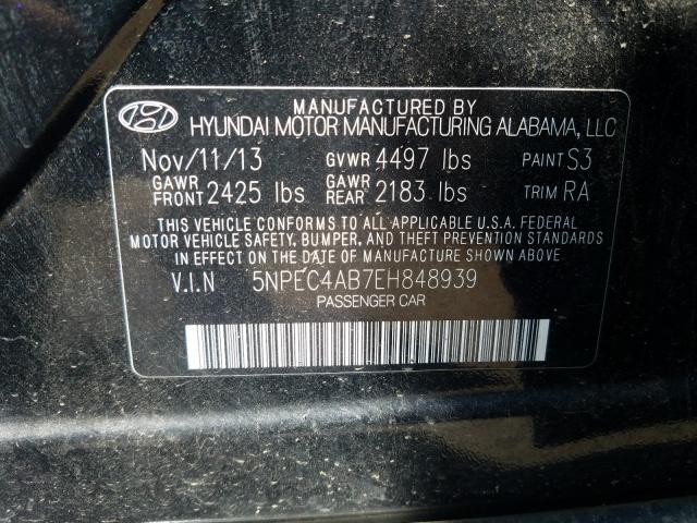 Photo 9 VIN: 5NPEC4AB7EH848939 - HYUNDAI SONATA SE 