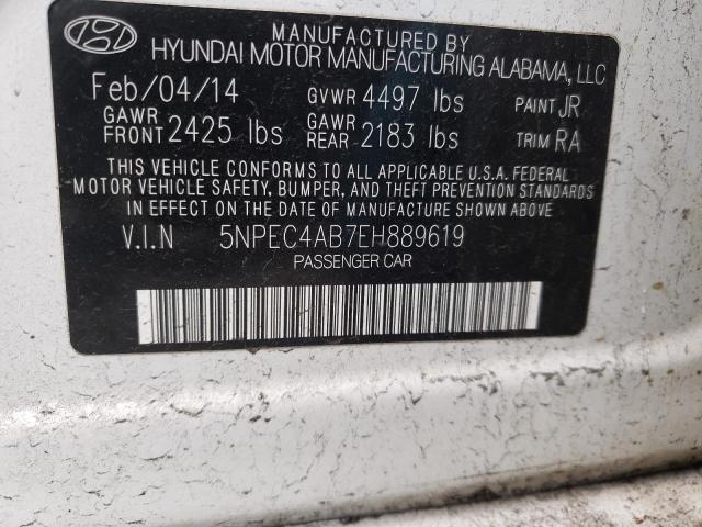 Photo 11 VIN: 5NPEC4AB7EH889619 - HYUNDAI SONATA SE 