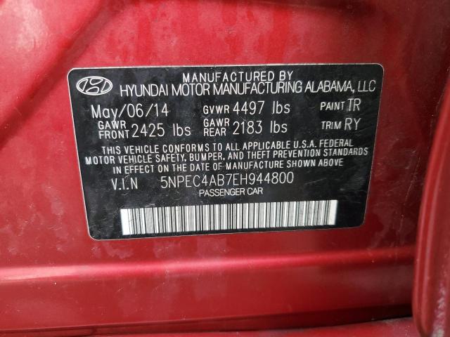 Photo 11 VIN: 5NPEC4AB7EH944800 - HYUNDAI SONATA 