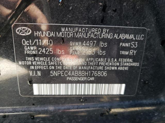 Photo 9 VIN: 5NPEC4AB8BH176806 - HYUNDAI SONATA SE 