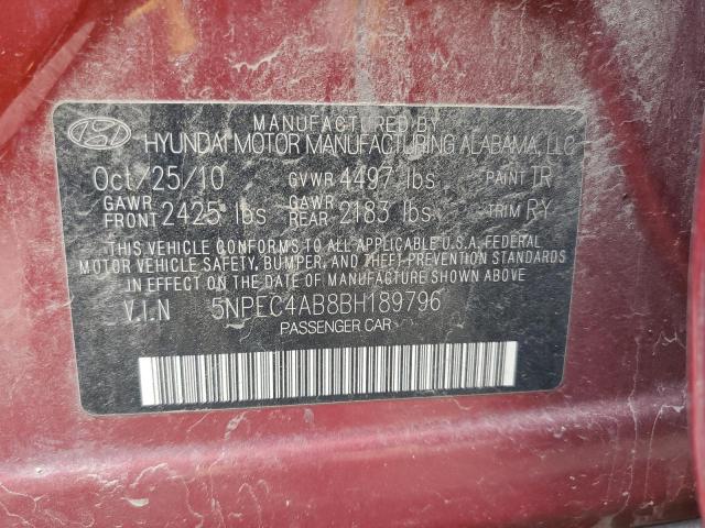 Photo 9 VIN: 5NPEC4AB8BH189796 - HYUNDAI SONATA SE 