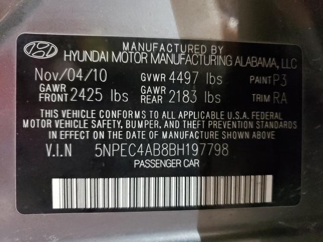 Photo 9 VIN: 5NPEC4AB8BH197798 - HYUNDAI SONATA SE 