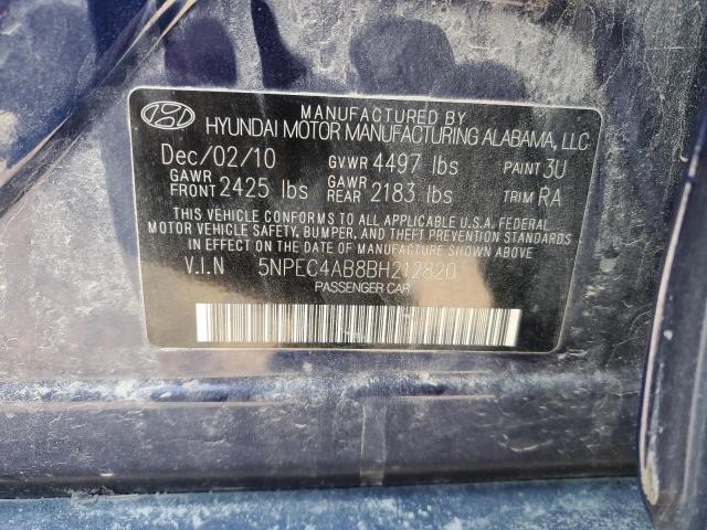 Photo 11 VIN: 5NPEC4AB8BH212820 - HYUNDAI SONATA SE 