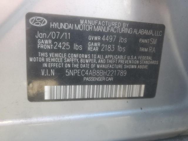 Photo 11 VIN: 5NPEC4AB8BH221789 - HYUNDAI SONATA SE 